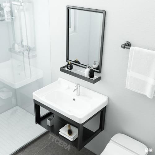 Bộ Tủ Chậu Lavabo Treo Tường TTCERA TLVB15