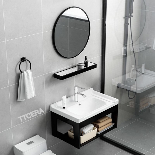 Bộ Tủ Chậu Lavabo Treo Tường TTCERA TLVB16