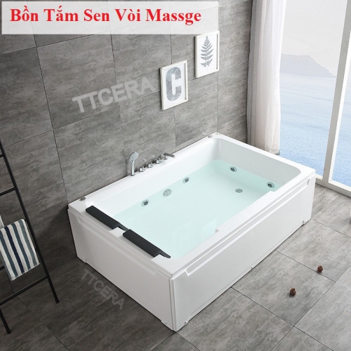 Bồn Tắm Nằm Đôi Massage TTCERA BTMS06