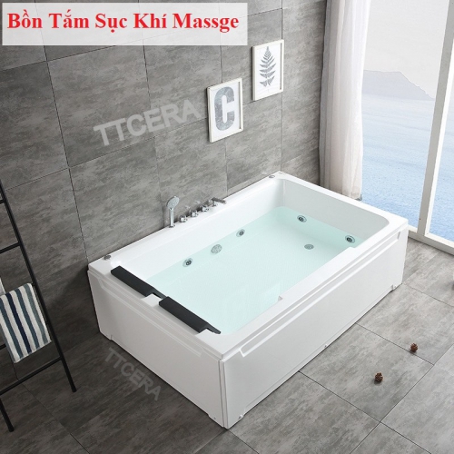 Bồn Tắm Nằm Đôi Sục Khí Massage TCERA BTMS02