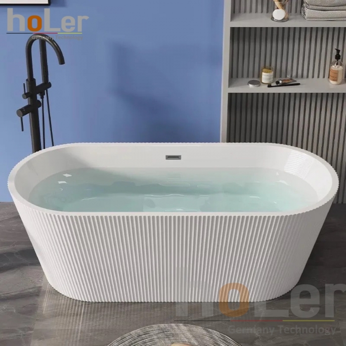 Bồn Tắm Oval Cạnh Sóng HoLer HLBT-12