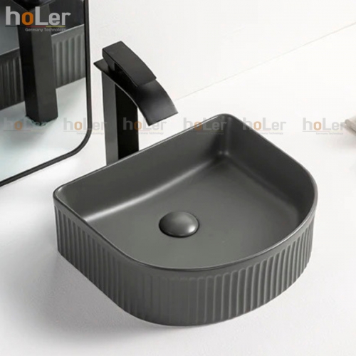 Chậu Lavabo Đặt Bàn Màu Xám Holer HL-LB420