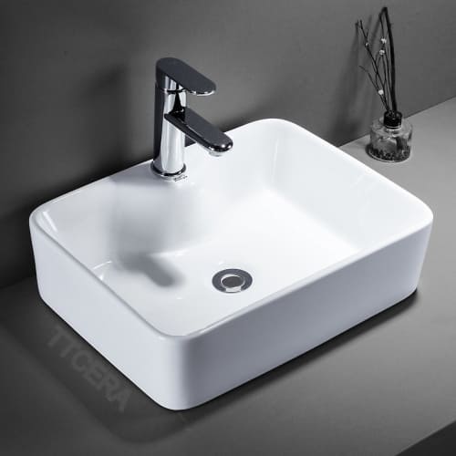 Chậu lavabo đặt bàn vuông TTCERA LB12