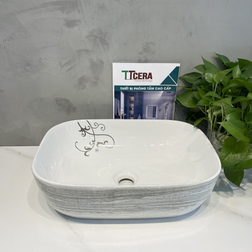 Chậu Lavabo Thuyền Vân Đá TTCERA LB144