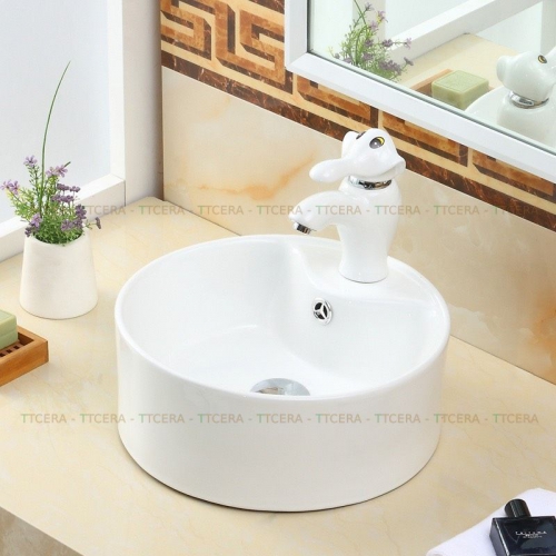 Chậu Lavabo Trẻ Em Màu Trắng TTCERA LBTE-007T