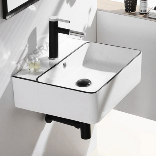 Chậu Lavabo Vuông Treo Tường TTCERA LB122