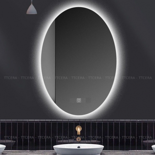 Gương Led Cảm Ứng Oval Hắt Tường 50x70 TTCERA GL038