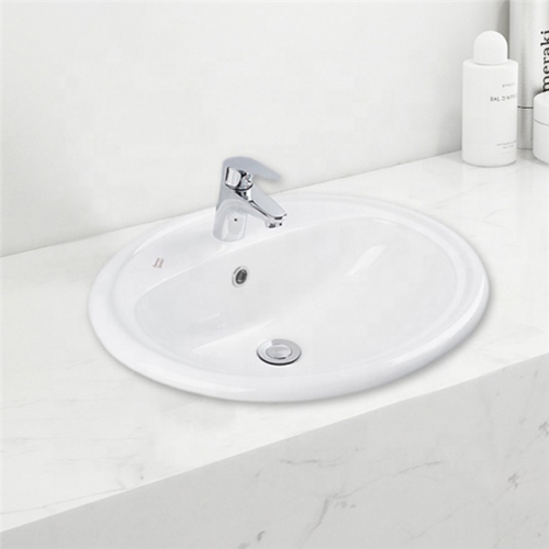 Lavabo Rửa Mặt Oval Âm Bàn Dương Vành TTCERA LB34