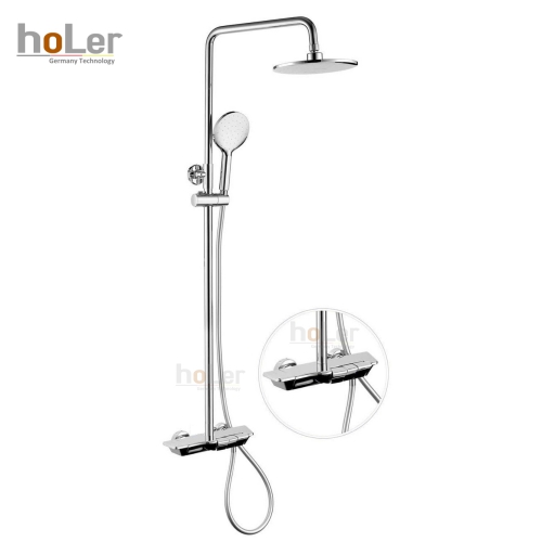 Sen Cây Tắm Đứng Đồng Thau Crom Holer HL2110