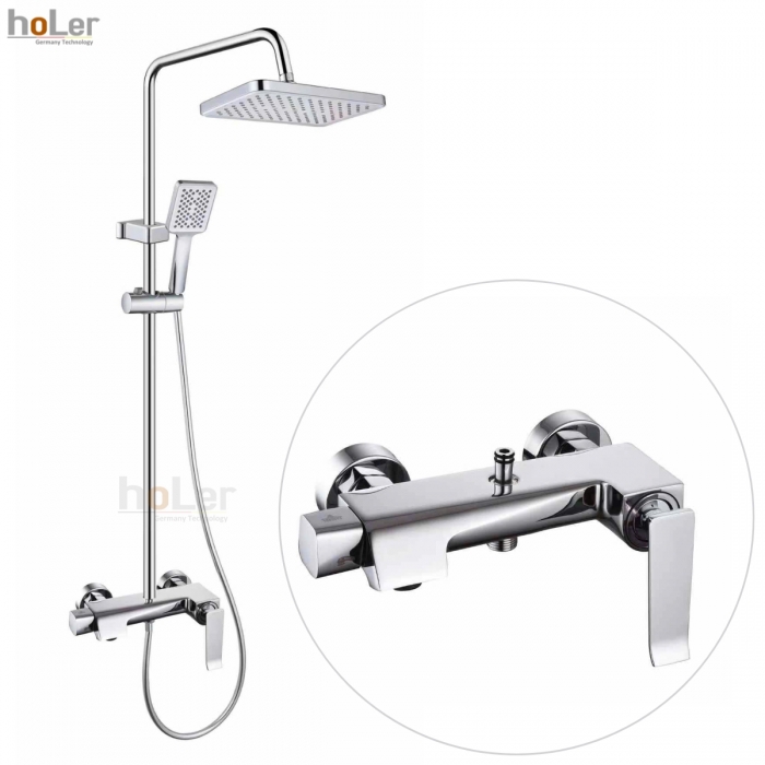 Sen Cây Tắm Đứng Đồng Thau Crom Holer HL212