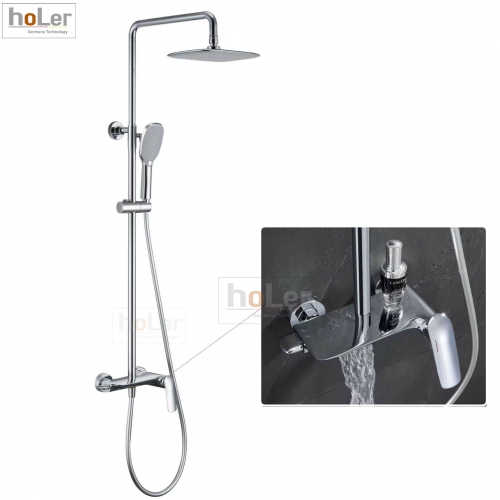 Sen Cây Tắm Đứng Đồng Thau Crom Holer HL244