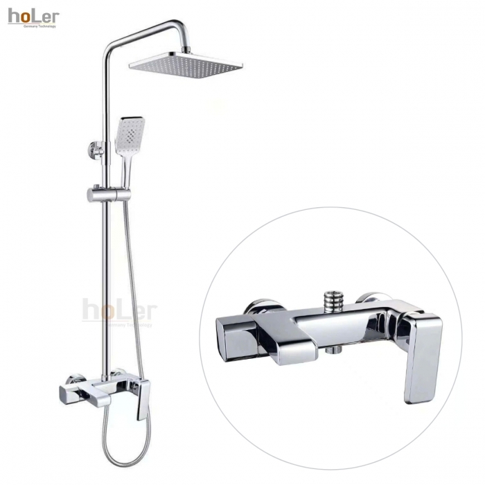 Sen Cây Tắm Đứng Đồng Thau Crom Holer HL267