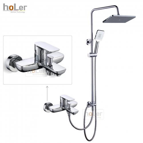 Sen Cây Tắm Đứng Đồng Thau Crom Holer HL285