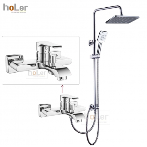 Sen Cây Tắm Đứng Đồng Thau Crom Holer HL286