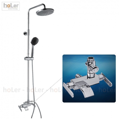 Sen Cây Tắm Đứng Lạnh Đồng Thau Crom Holer HL248