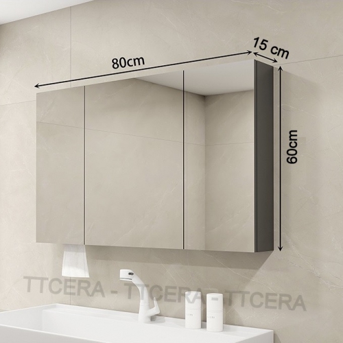 Tủ Gương Lavabo Nhựa 3 Cánh PVC Đặc TTCERA TG05