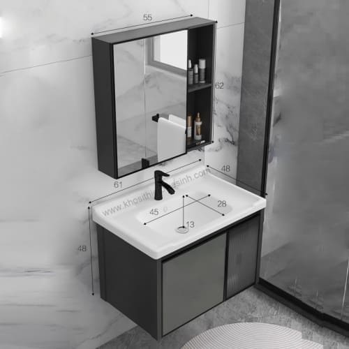 Tủ Lavabo Nhôm Cao Cấp TTCERA TLVB92