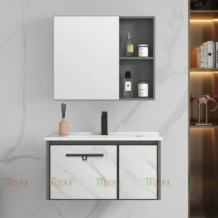 Tủ Lavabo Nhôm Cao Cấp TTCERA TLVB-OLS4