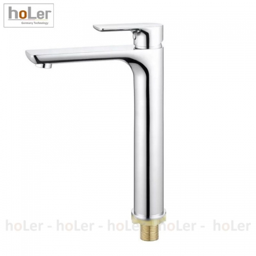 Vòi Lavabo Lạnh Cao 30cm Đồng mạ Crome Holer HL-LB646