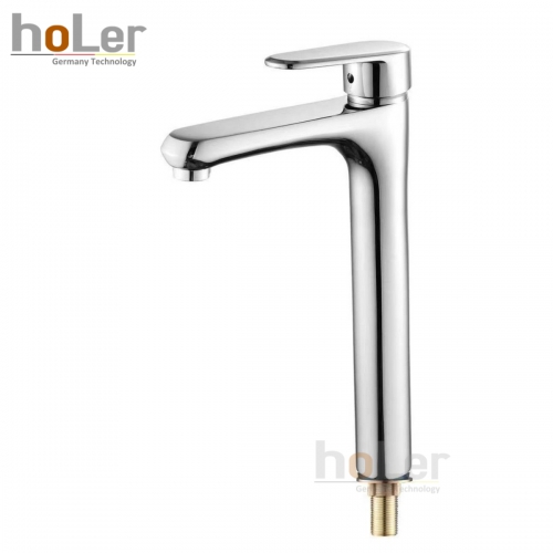 Vòi Lavabo Lạnh Cao 30cm Đồng mạ Crome Holer HL-LB668