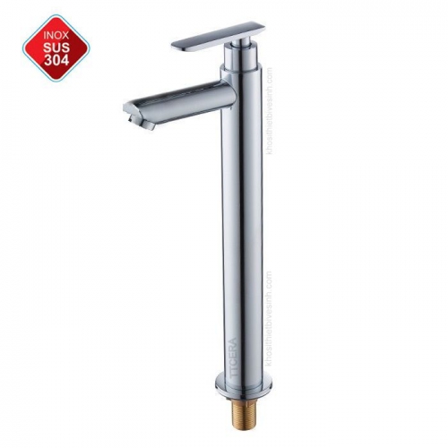 Vòi Lavabo lạnh inox 304 Bóng TTCERA LB611