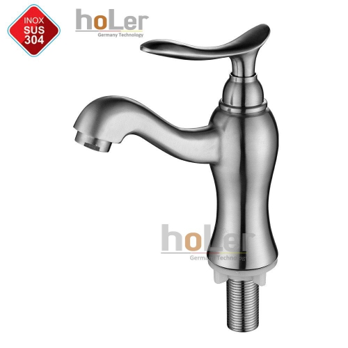 Vòi Lavabo Lạnh inox 304 Holer HL-LB667