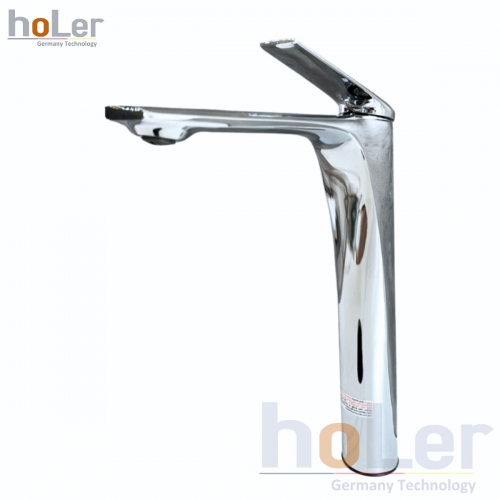 Vòi Lavabo Nóng Lạnh Đồng mạ Crome Cao 30cm Holer HL-LB6100