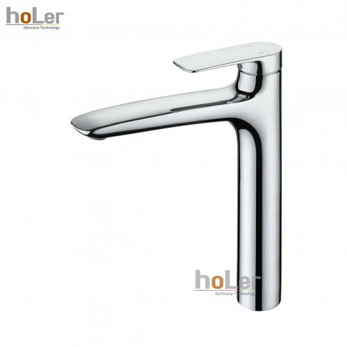 Vòi Lavabo Nóng Lạnh Đồng mạ Crome Cao 30cm Holer HL-LB691