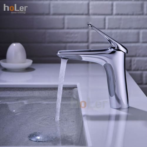 Vòi Lavabo Nóng Lạnh Đồng mạ Crome Holer HL-LB601