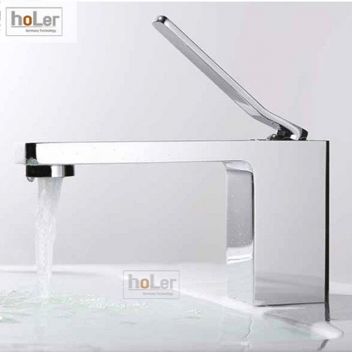 Vòi Lavabo Nóng Lạnh Đồng mạ Crome Holer HL-LB611