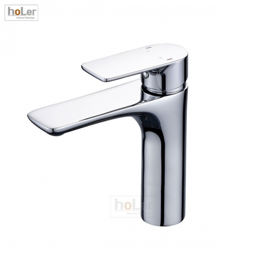 Vòi Lavabo Nóng Lạnh Đồng mạ Crome Holer HL-LB612