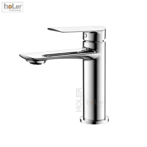 Vòi Lavabo Nóng Lạnh INOX 304 Bóng Holer HL-LB616