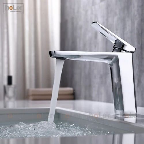 Vòi Lavabo Nóng Lạnh Đồng mạ Crome Holer HL-LB644