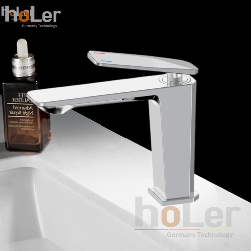 Vòi Lavabo Nóng Lạnh Đồng mạ Crome Holer HL-LB676