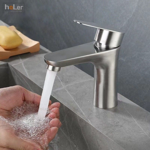 Vòi Lavabo Nóng Lạnh INOX 304 Holer HL-LB664