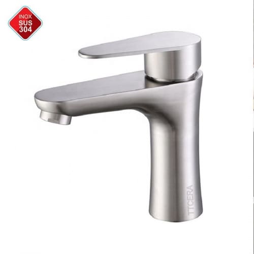 Vòi Lavabo Tròn Nóng Lạnh Inox 304 TTCERA LB219