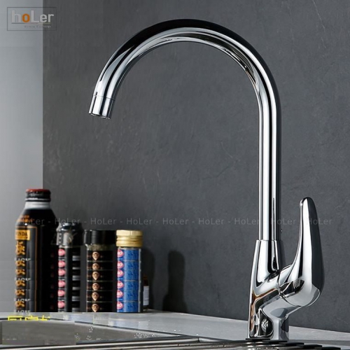 Vòi Rửa Chén Đồng Thau Mạ Crome Holer CHL929