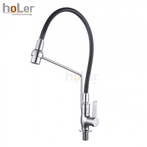 Vòi Rửa Chén Lạnh Đồng Thau Mạ Crome Holer CHL906