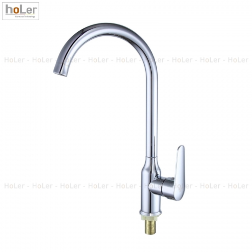 Vòi Rửa Chén Lạnh Đồng Thau Mạ Crome Holer CHL922