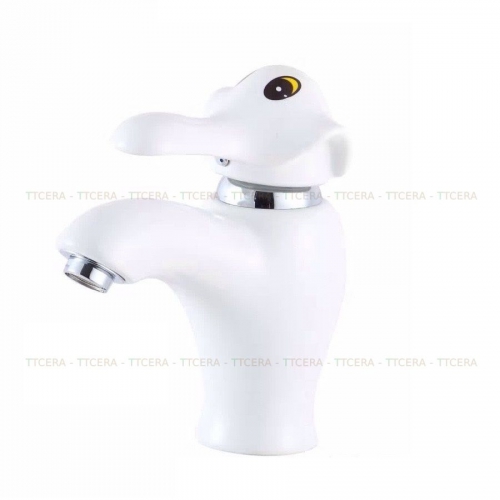 Vòi Rửa Lavabo Con Voi Cho Bé Màu Trắng VLBTE-001T