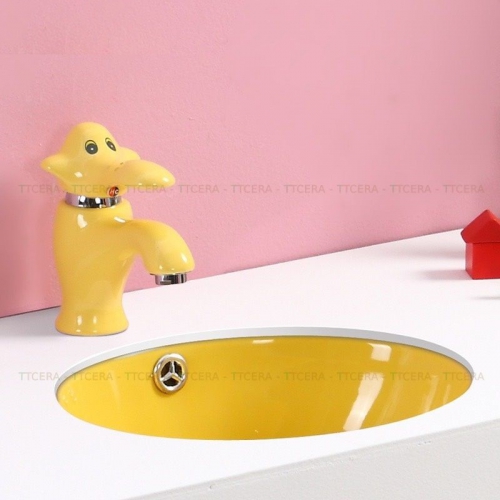 Vòi Rửa Lavabo Con Voi Cho Bé Màu Vàng VLBTE-004V