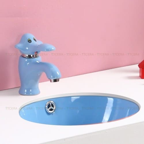 Vòi Rửa Lavabo Con Voi Cho Bé Màu Xanh Dương VLBTE-005XD